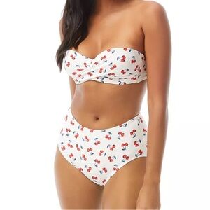 Kate Spade Cherry Toss Bandeau Bikini Set